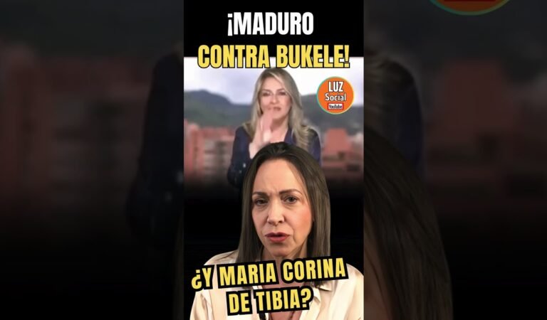 ¿MARIA CORINA CONTRA BUKELE? #shorts #videos #noticias #petro