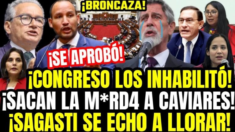 BRONC4ZA EN CONGRESO! APRUEBAN INHABILITAR A SAGASTI ¡SACAN LA M*RD4 A CAVI4RES EN VOTACIÓN!