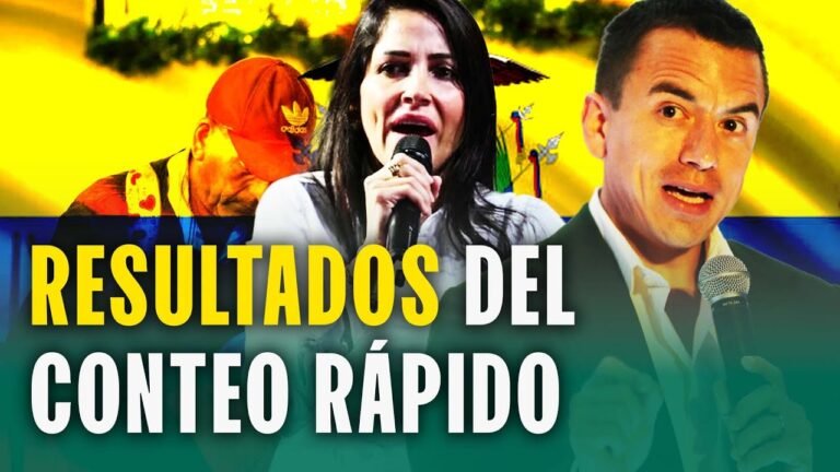 DANIEL NOBOA Y LUISA GONZÁLEZ EN EMPATE TÉCNICO: ESTOS SON LOS PRIMEROS RESULTADOS