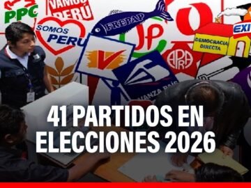 🔴🔵Elecciones 2026: 41 partidos están inscritos para participar de proceso electoral