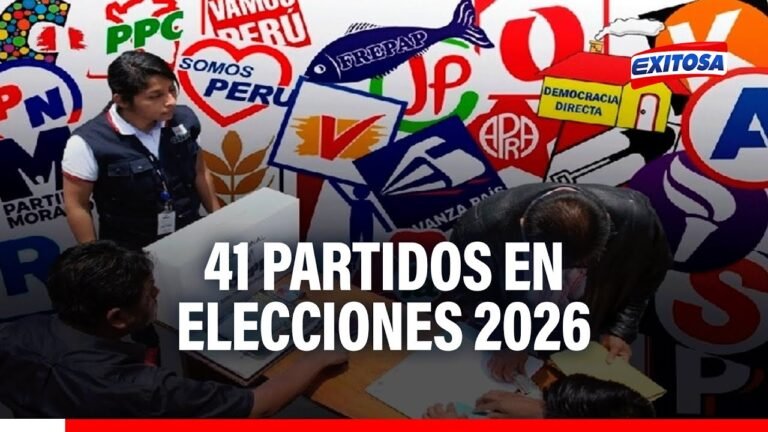 🔴🔵Elecciones 2026: 41 partidos están inscritos para participar de proceso electoral