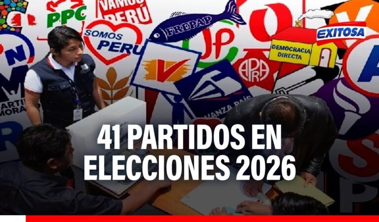 🔴🔵Elecciones 2026: 41 partidos están inscritos para participar de proceso electoral