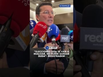 “Elecciones 2026 se van a realizar, no puede quedar duda”: Registrador