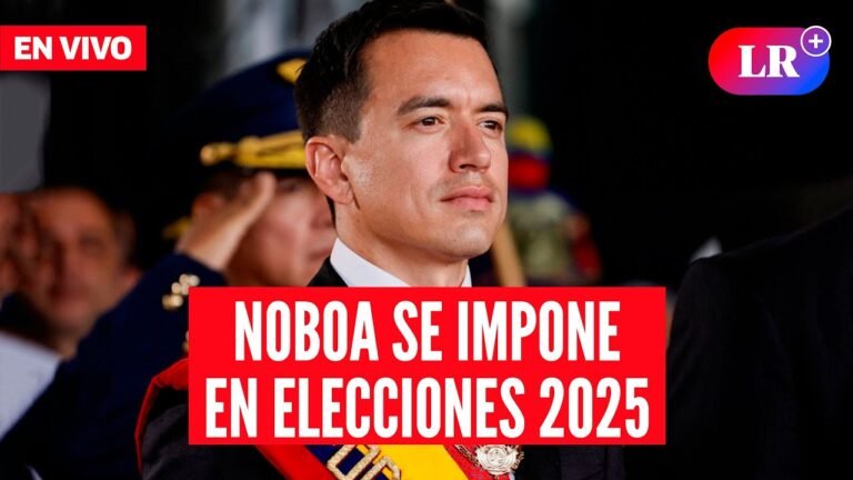 Elecciones Ecuador 2025: Daniel Noboa gana en primera vuelta, según boca de urna | #EnDirectoLR