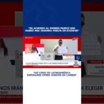 🔴🔵Elecciones en Ecuador: ¿Quiénes serían los candidatos para una posible segunda vuelta?