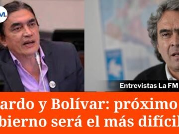 Fajardo y Bolívar reaccionaron a encuesta: "El próximo Gobierno será el más difícil de la historia"