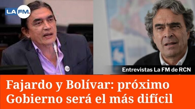 Fajardo y Bolívar reaccionaron a encuesta: "El próximo Gobierno será el más difícil de la historia"