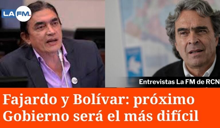 Fajardo y Bolívar reaccionaron a encuesta: «El próximo Gobierno será el más difícil de la historia»