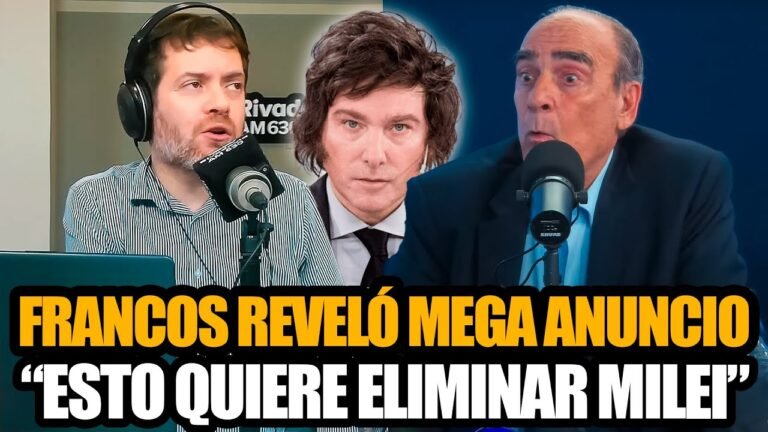 GUILLERMO FRANCOS REVELÓ MEGA ANUNCIO DE MILEI