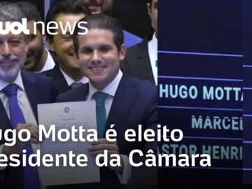 Hugo Motta é eleito presidente da Câmara com 444 votos e apoio de PT e PL; Van Hattem teve 31 votos