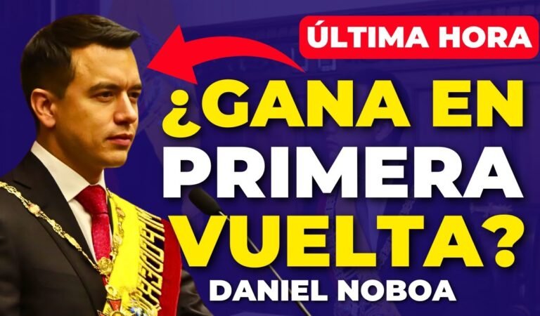 🔴 RESULTADOS CNE ELECCIONES ECUADOR 2025 | DANIEL NOBOA GANA EN PRIMERA VUELTA, NOTICIAS ULTIMA HORA