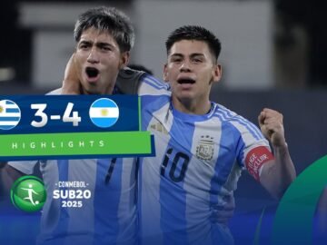 URUGUAY vs. ARGENTINA [3-4] | RESUMEN | CONMEBOL SUB20 | FASE DE GRUPOS