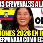 ¿PERÚ COMO ECUADOR? BANDAS CR!M!NAL3S APUNTAN A LAS ELECCIONES 2026