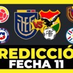 Análisis y Predicción Fecha 11 Eliminatorias Sudamericanas Mundial 2026 🇦🇷🇺🇾🇨🇴🇧🇷🇪🇨🇧🇴🇻🇪🇵🇾🇨🇱🇵🇪🏆