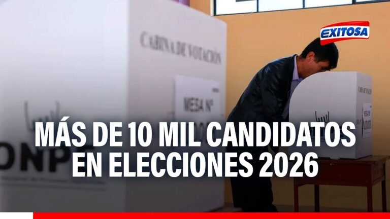 🔴🔵Elecciones 2026: Más de 10 mil candidatos participarían en los próximos comicios, según JNE