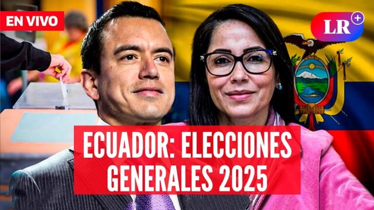 Elecciones Ecuador 2025: Daniel Noboa y Luisa González se enfrentan este domingo 9 | #EnDirectoLR