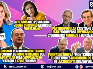 En vivo “Dime La Verdad” con Claudia Toro por “CTV Perú”: Montesinos, Porky, Lucar, y Lourdes Flores