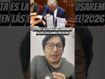 Esta es la CEDULA de votacion del 2026 #peru #elecciones2026 #onpe