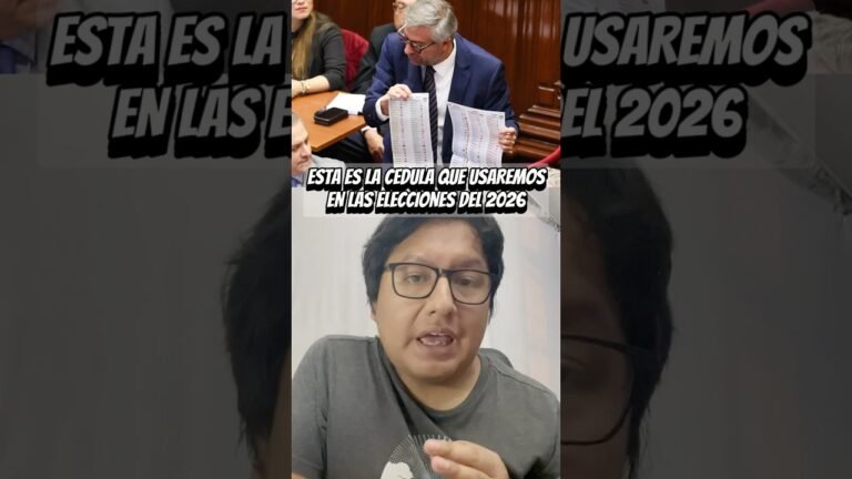 Esta es la CEDULA de votacion del 2026 #peru #elecciones2026 #onpe