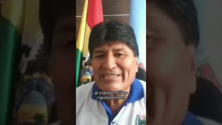 Evo Morales: Si soy capturado, habrá un "levantamiento"