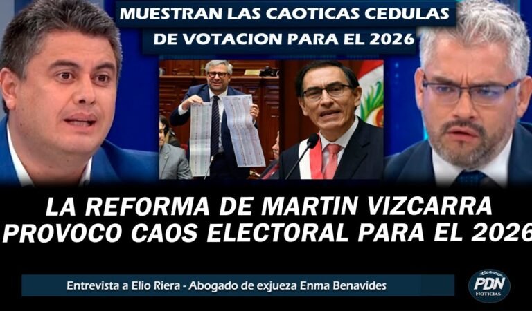LA REFORMA QUE HIZO MARTIN VIZCARRA PROVOCO UN CAOS ELECTORAL PARA LAS ELECCIONES 2026