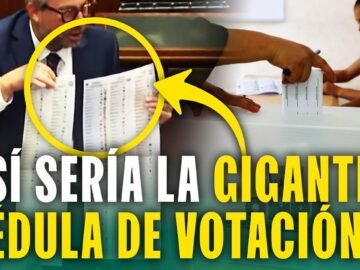 La gigante cédula de las elecciones 2026: Así sería la cédula 'sábana' de votación