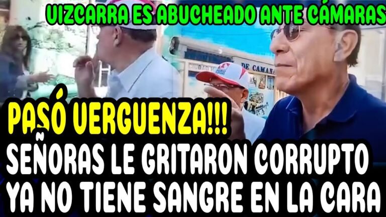 MARTIN VIZCARRA quedó en ridículo Mujeres le gritaron de todo mientras estaba ante las cámaras.