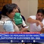 Más de 27 millones de peruanos están hábiles para sufragar en elecciones del 2026