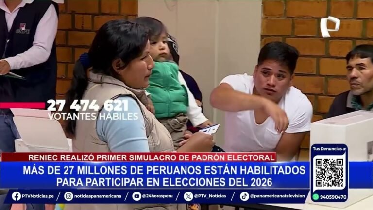 Más de 27 millones de peruanos están hábiles para sufragar en elecciones del 2026