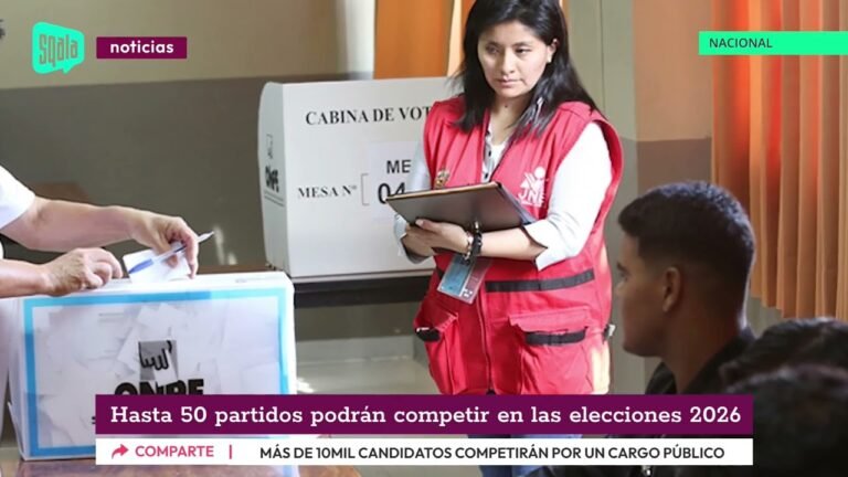 NACIONAL: Hasta 50 partidos podrán competir en las elecciones 2026