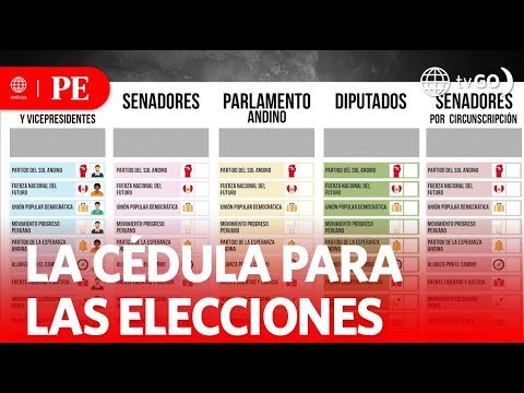 Nuevo diseño de cédula electoral para elecciones 2026 | Primera Edición | Noticias Perú