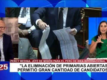 Percy Medina: “La eliminación de primeras abiertas permitió gran cantidad de candidatos”