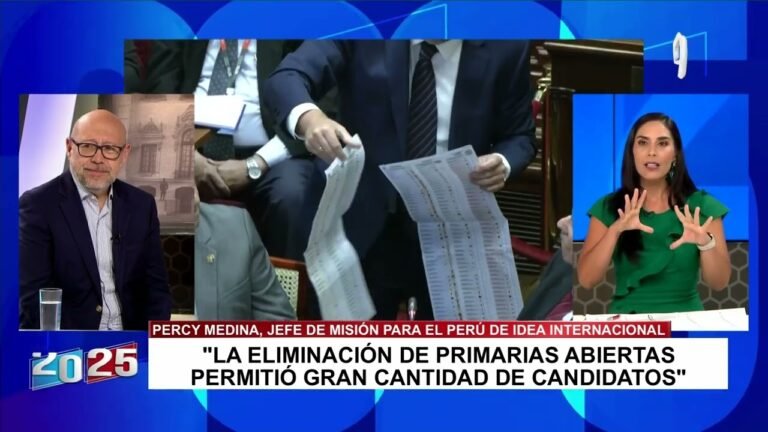 Percy Medina: “La eliminación de primeras abiertas permitió gran cantidad de candidatos”