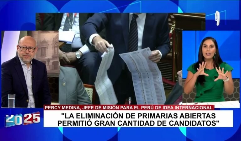 Percy Medina: “La eliminación de primeras abiertas permitió gran cantidad de candidatos”