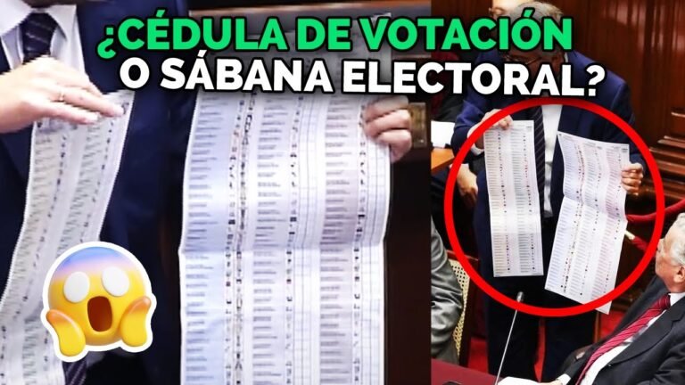 Perú 2026: ¿Cédula de votación o sábana electoral?