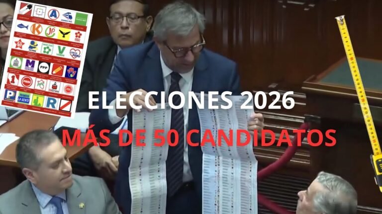 UNA VERGUENZA| CÉDULA DE VOTACIÓN| ELECCIONES 2026 #peru #actualidad