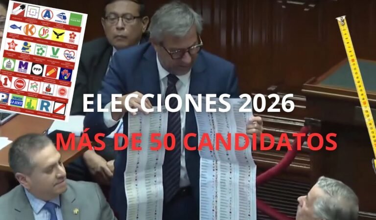 UNA VERGUENZA| CÉDULA DE VOTACIÓN| ELECCIONES 2026 #peru #actualidad