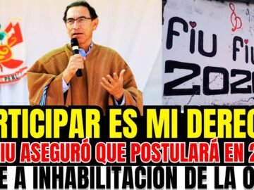 VIZCARRA CONFIRMA SU CANDIDATURA AL 2026