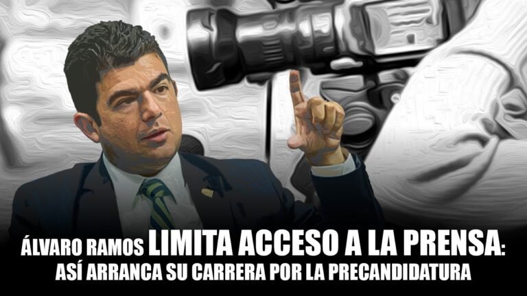 Álvaro Ramos limita acceso a la prensa  Así arranca su carrera por la precandidatura  #politica