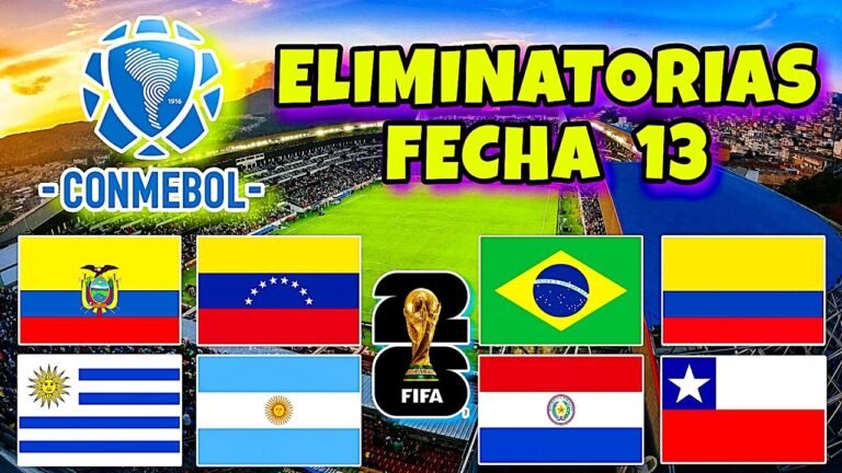 Calendario Fecha 13 Eliminatorias Sudamericanas | Mundial 2026