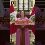 DINA BOLUARTE anunció elecciones generales para el 12 de abril de 2026 #trome #noticias