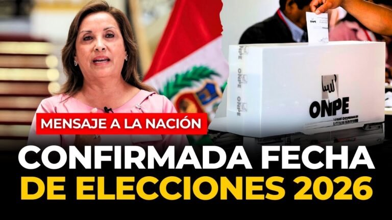 DINA BOLUARTE convoca a ELECCIONES GENERALES para el 12 de ABRIL del 2026 | El Comercio