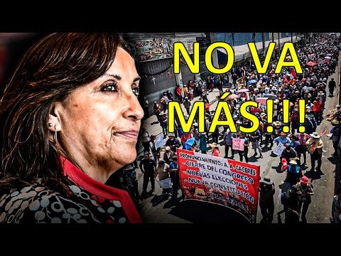 *DINA NO VA MÁS EN LA PRESIDENCIA* SE ADELANTAN LAS ELECCIONES EL PROXIMO AÑO Y EL PERU CELEBRA