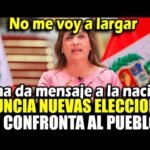 Dina Baluarte se hartó y convoca a elecciones generales para el 2026 en urgente mensaje a la nación