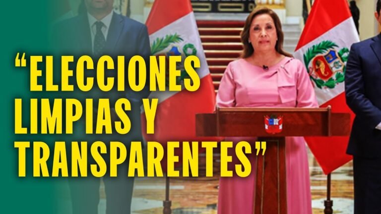 Dina Boluarte convoca a elecciones para  12 de abril de 2026: "Nuestro firme compromiso democrático"