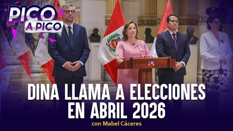 Dina llama a elecciones en abril 2026 | Pico a Pico con Mabel Cáceres