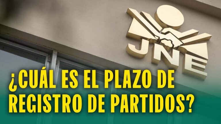 ELECCIONES GENERALES 2026: JNE DECIDE FECHAS DE INSCRIPCIÓN PARA LOS PARTIDOS POLÍTICOS