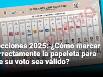 Elecciones 2025: ¿Cómo marcar correctamente la papeleta para que su voto sea válido?