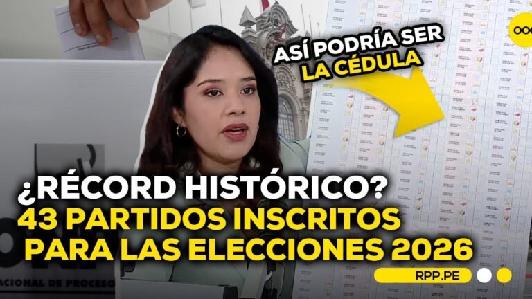 Elecciones 2026: 43 partidos políticos lograron su inscripción #ROTATIVARPP | ENTREVISTA