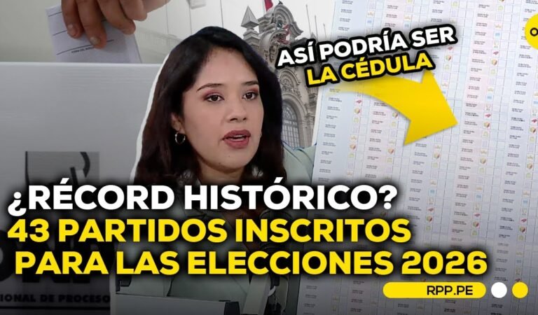 Elecciones 2026: 43 partidos políticos lograron su inscripción #ROTATIVARPP | ENTREVISTA